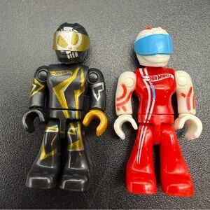 Set Of 2 Hot Wheel Guys Legos Bloks Tblast Toy 1.5” Mini Figures
